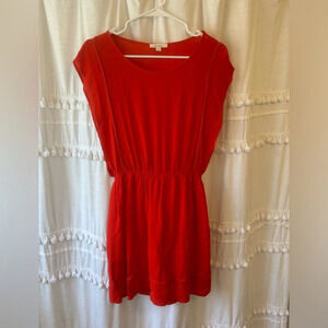 Ella Moss Red Orange Roman Greek Toga summer spring dress size XS
